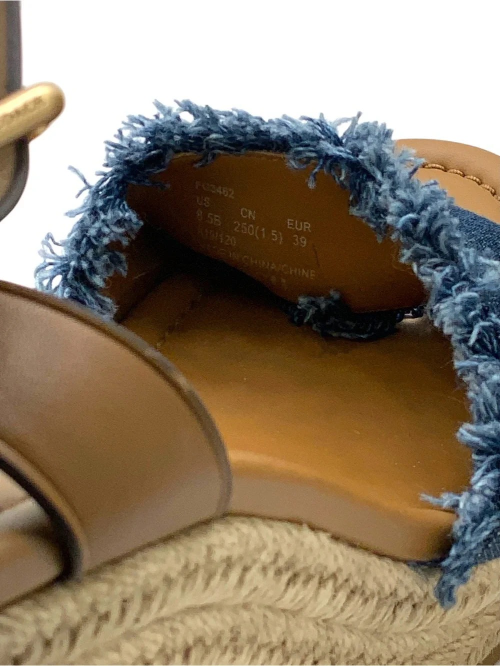 ✨ Coach Katherine Signature Denim Espadrille Wedge Sandals 8.5✨